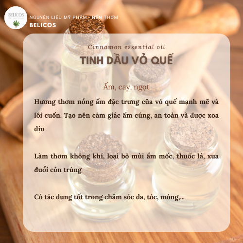 Công dụng tinh dầu vỏ quế
