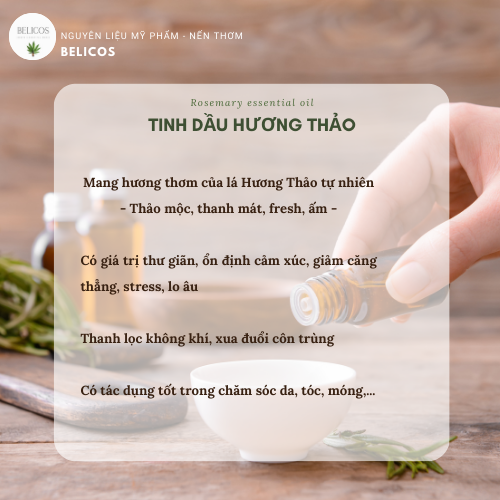 Công dụng tinh dầu hương thảo