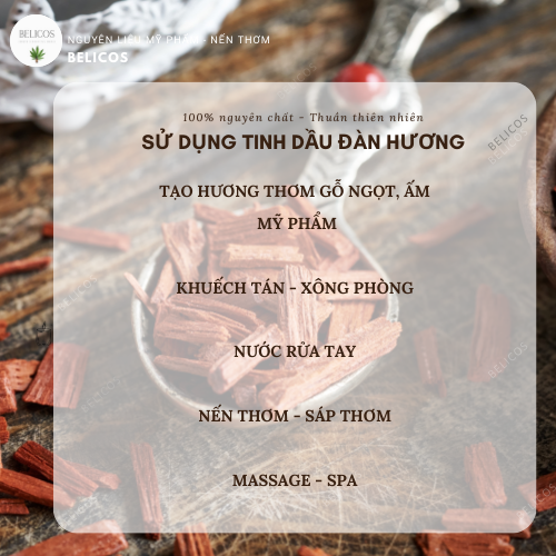 Ứng dụng của tinh dầu đàn hương