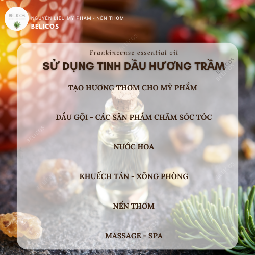 Ứng dụng của tinh dầu hương trầm
