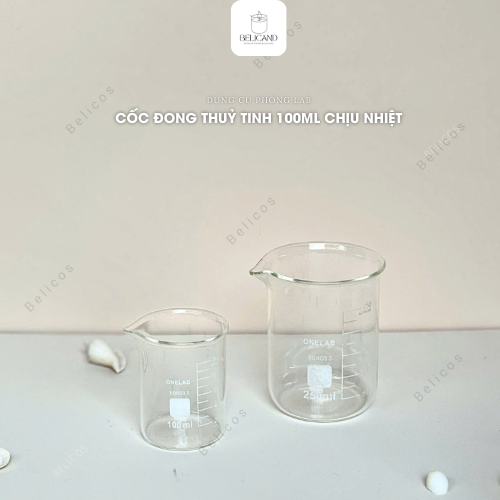 Cốc đong thuỷ tinh 100ml chia vạch