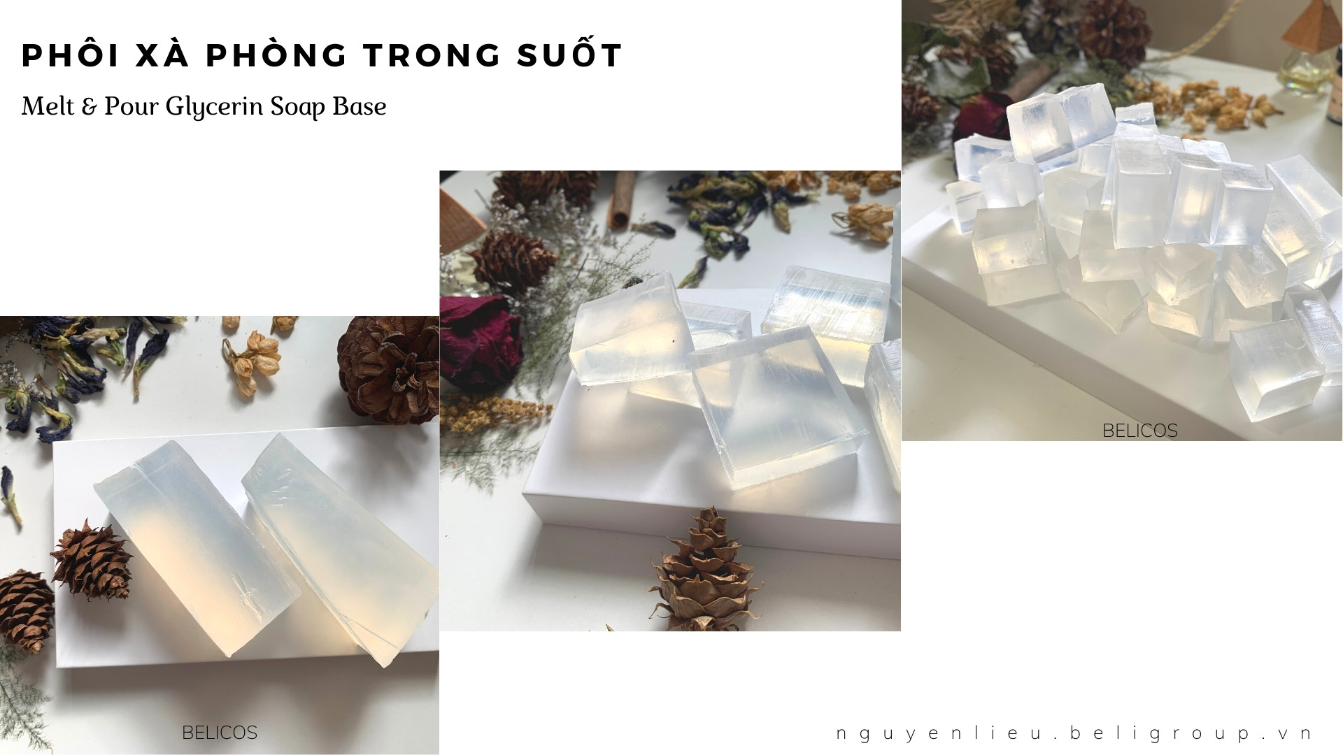 Cách sử dụng phôi xà phòng trong suốt