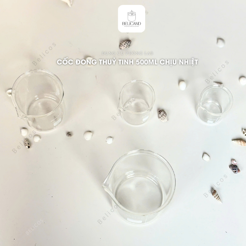 Cốc thuỷ tinh có mỏ rót 500ml