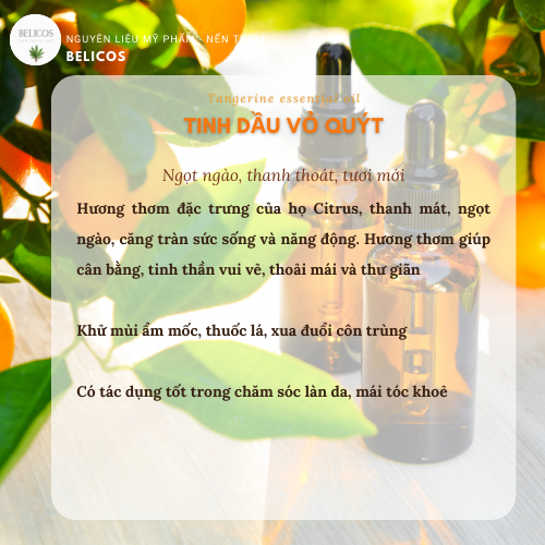Công dụng của Tinh dầu quýt