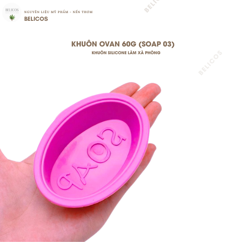 Khuôn xà phòng hình ovan SOAP