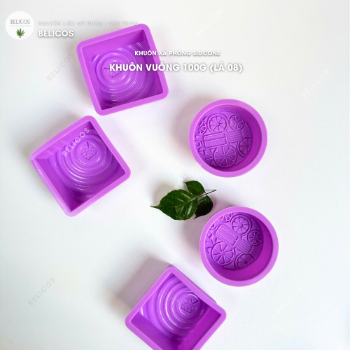 Khuôn silicone hình vuông 100g
