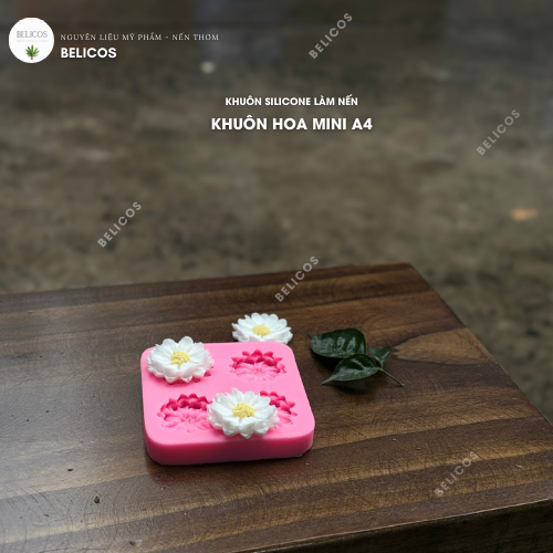 Khuôn làm nến tealight hoa cúc