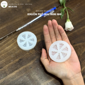 Khuôn silicone 6 lát phô mai mini