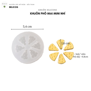 Kích thước khuôn phô mai nhí