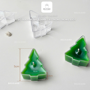 Kích thước vỏ tealight hình cây thông