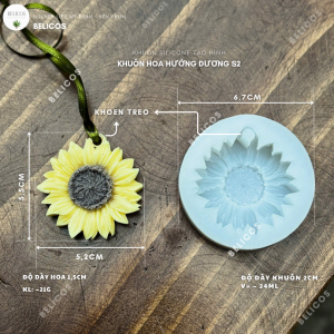 Kích thước khuôn hoa hướng dương 17G