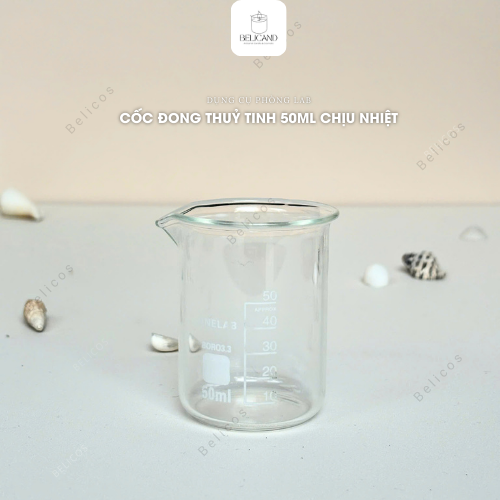 Cốc đốt thuỷ tinh 50ml