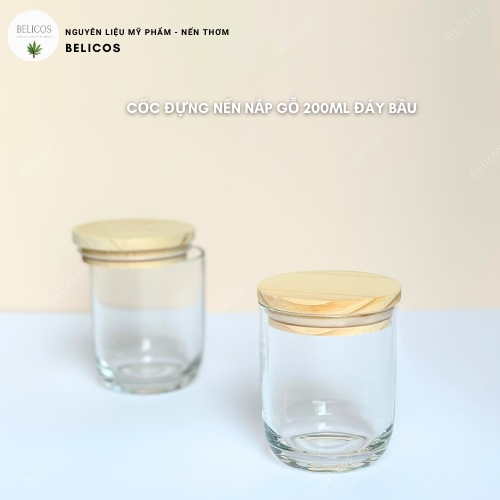 Cốc đáy bầu nắp gỗ