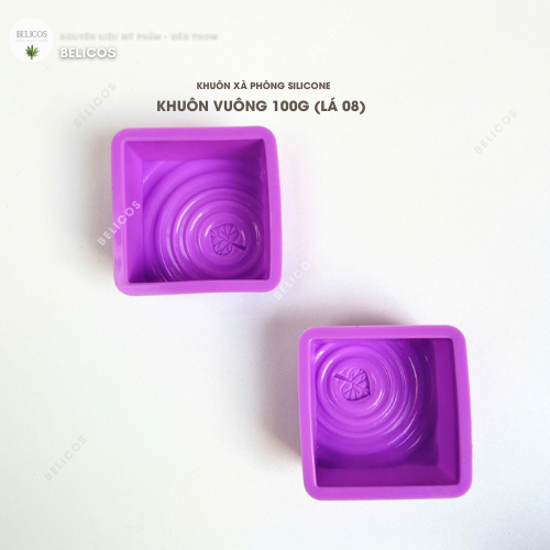 Khuôn silicone vuông chiếc lá Khuôn silicone vuông chiếc lá