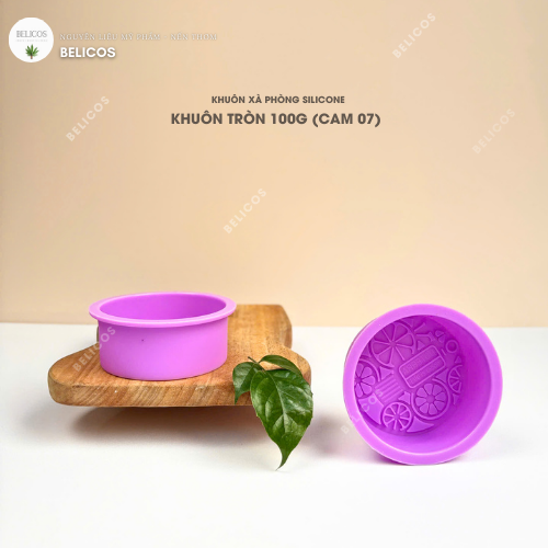 Khuôn silicon làm xà phòng tròn 100g