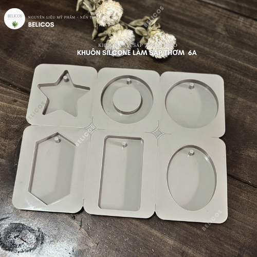 Khuôn 6 hình sáp thơm Khuôn 6 hình sáp thơm