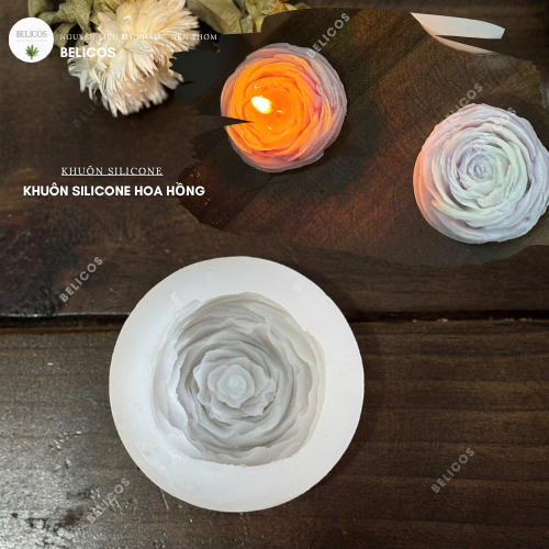 Khuôn silicone hoa hồng