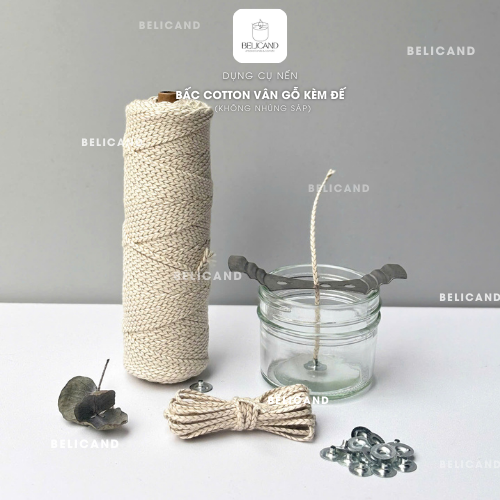 Bấc cotton vân gỗ