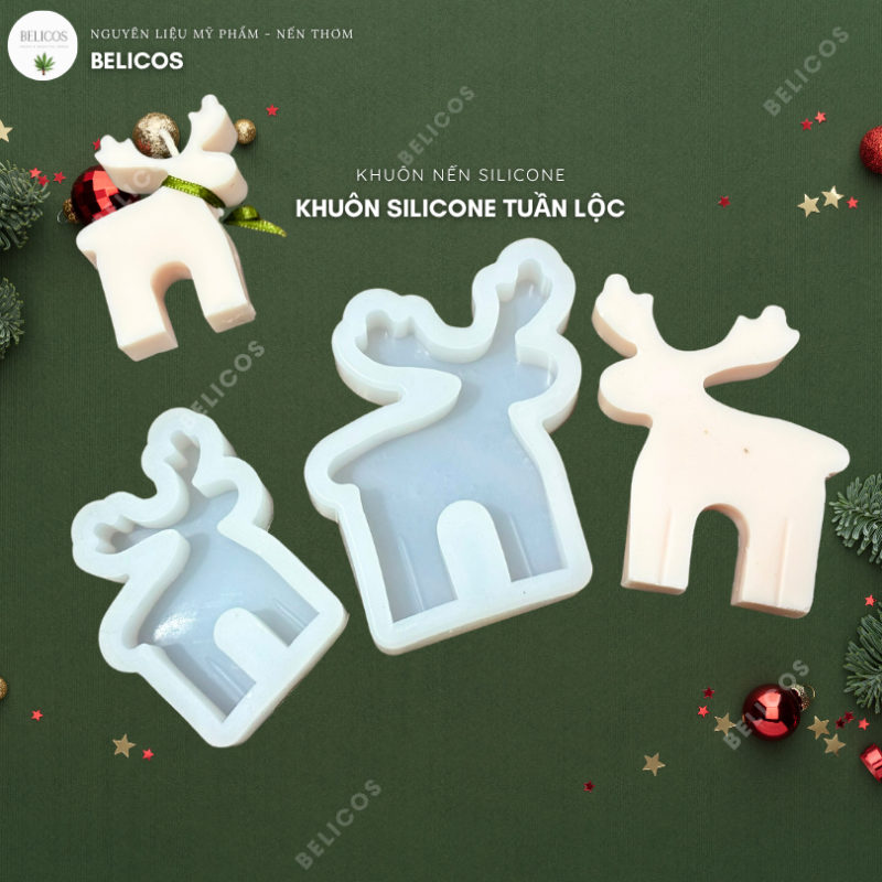 Khuôn nến tuần lộc