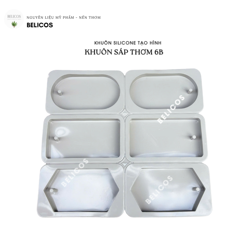 Khuôn silicone làm sáp thơm 6B
